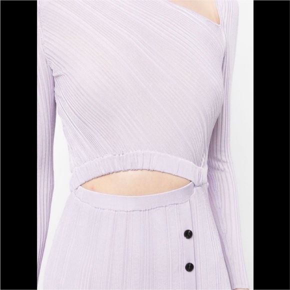 SELF-PORTRAIT Cut-Out Rib Knit Midi Dress - Picture 4 of 7